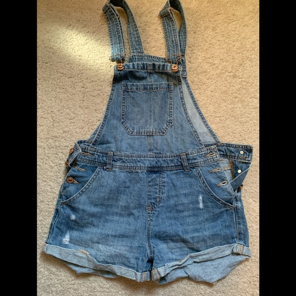 Vanilla Star Denim - Jean bib shorts
